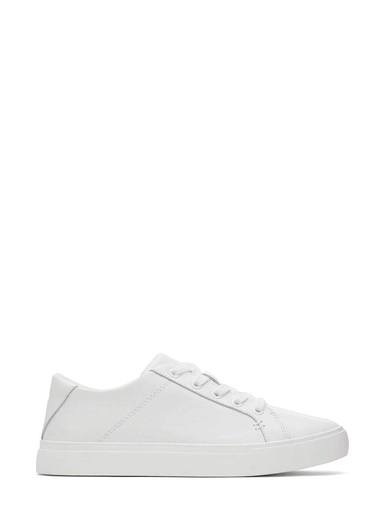 TOMS Kameron Lace-Up Sneaker in White Leather