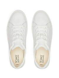 TOMS Kameron Lace-Up Sneaker in White Leather