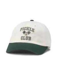 American Needle Pickle Ball Ballpark Hat in Ivory/Dark Green