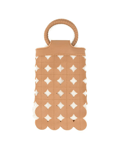 Cut Out Cell Phone Bag in Brown