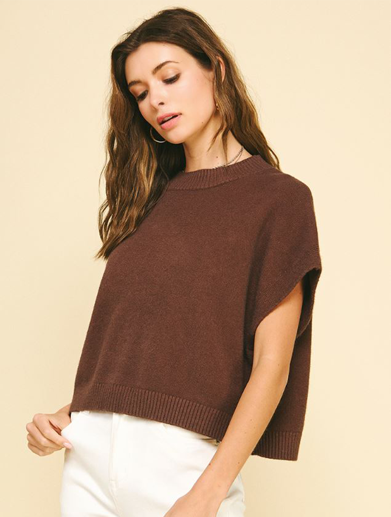 Dropped Shoulder Sweater Top