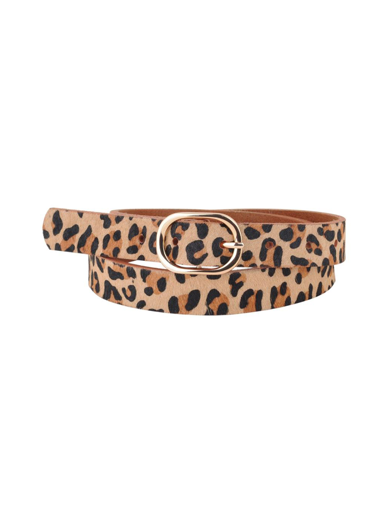 The Cheetah Skinny Belt