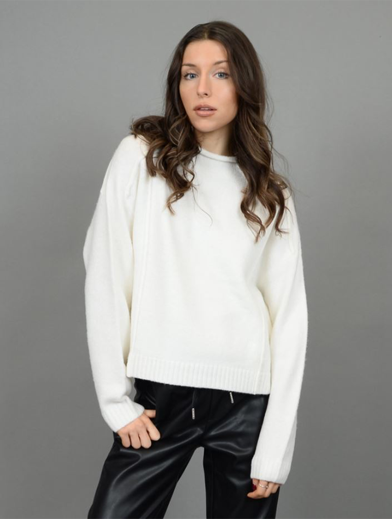 Noella Long Sleeve Funnel Neck Pull-Over