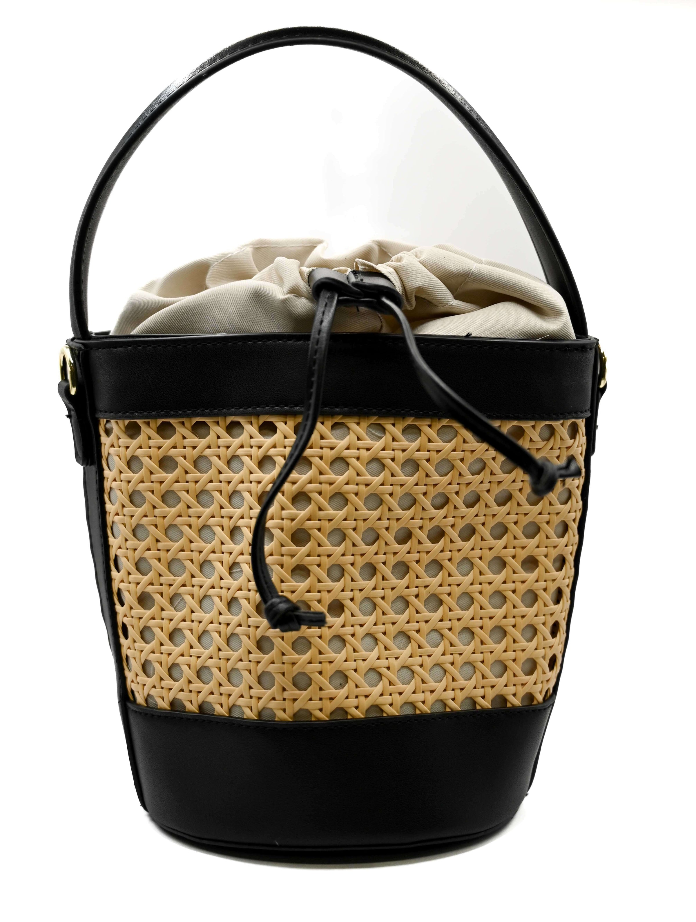 Straw Bucket Bag