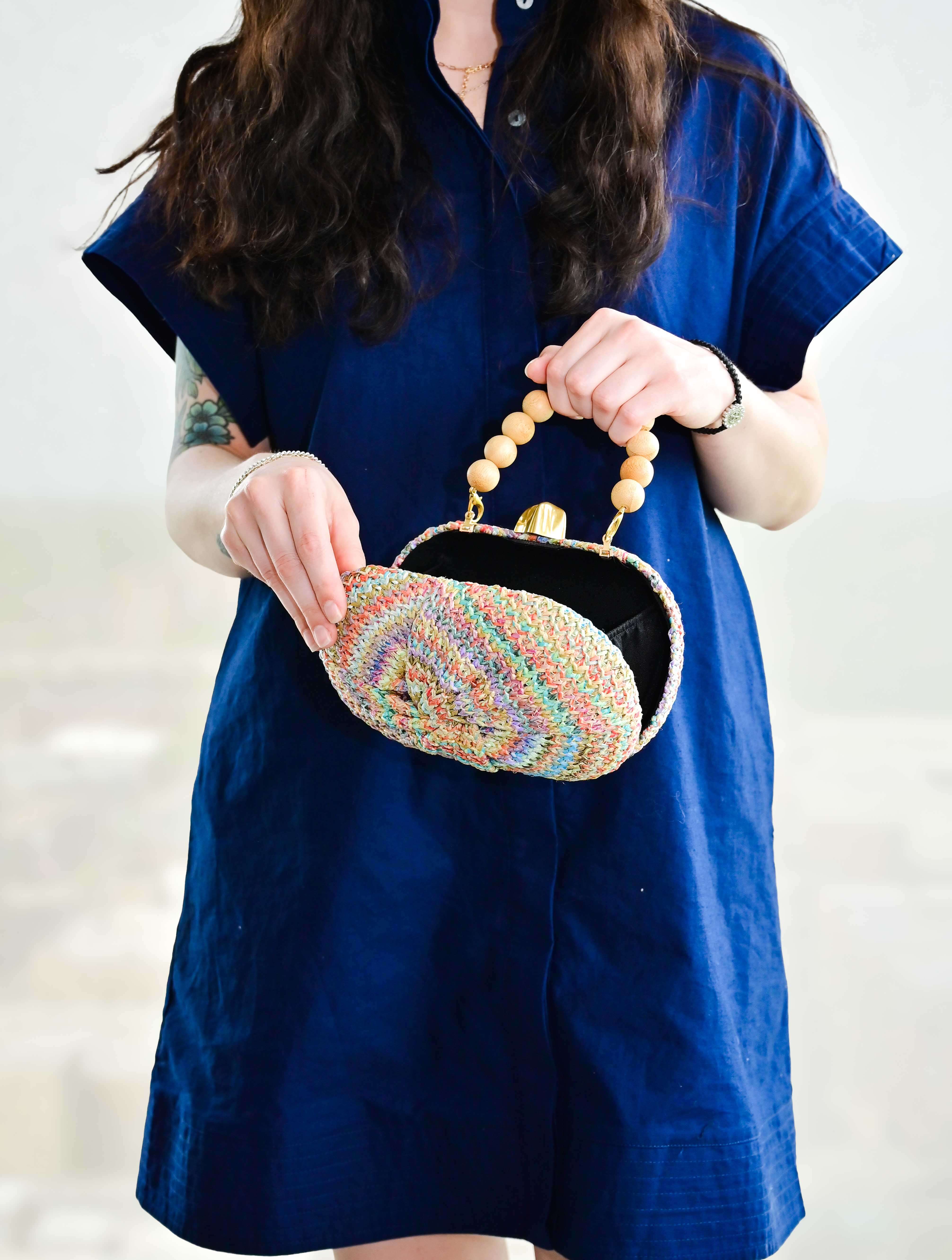 Cerdena Straw Clutch