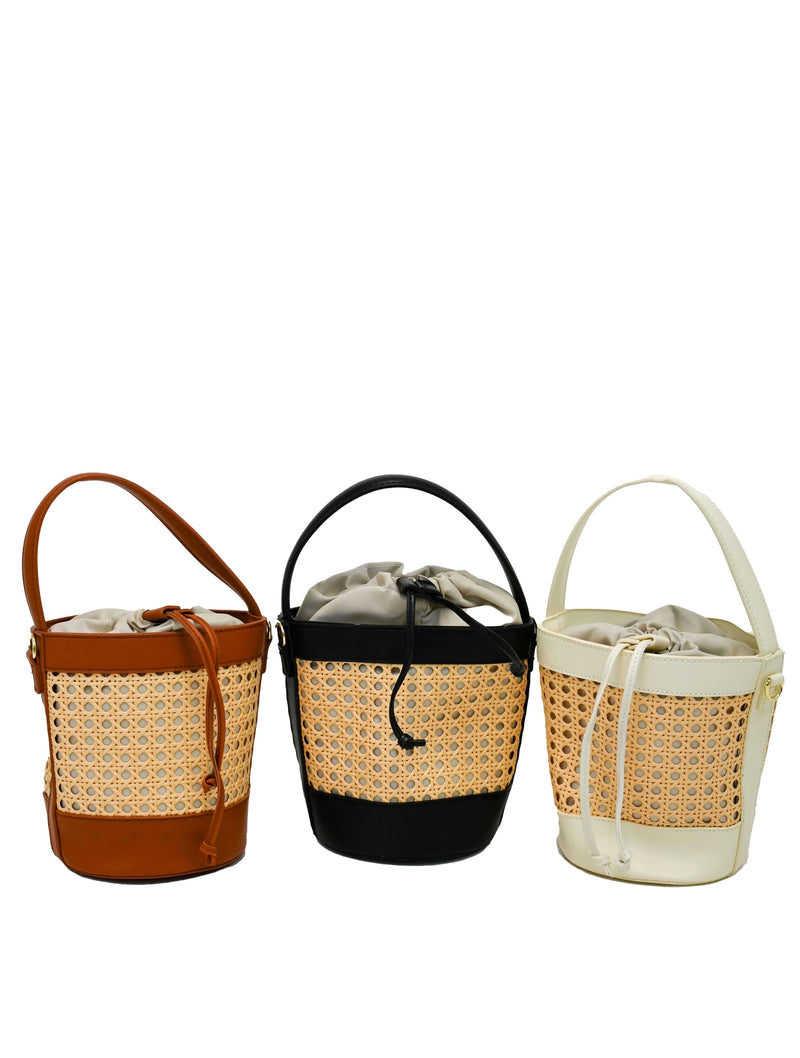 Straw Bucket Bag