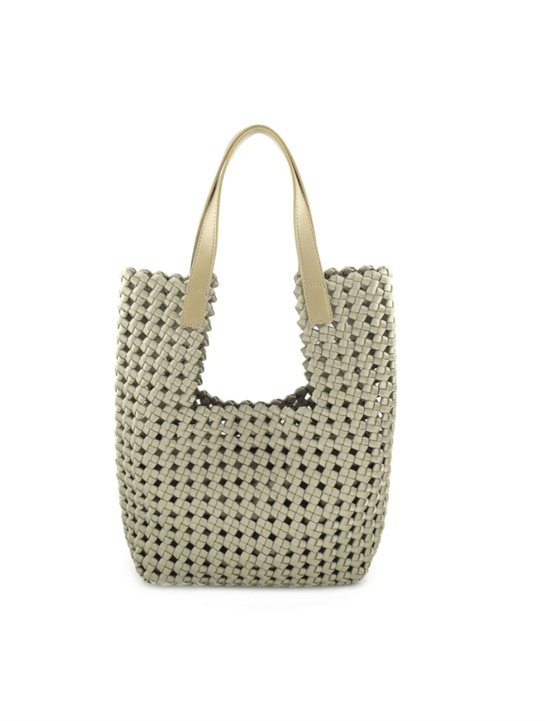 Milos Woven Tote in Sage Handbag