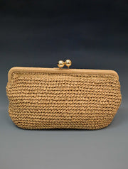 The Nonna Straw Clutch