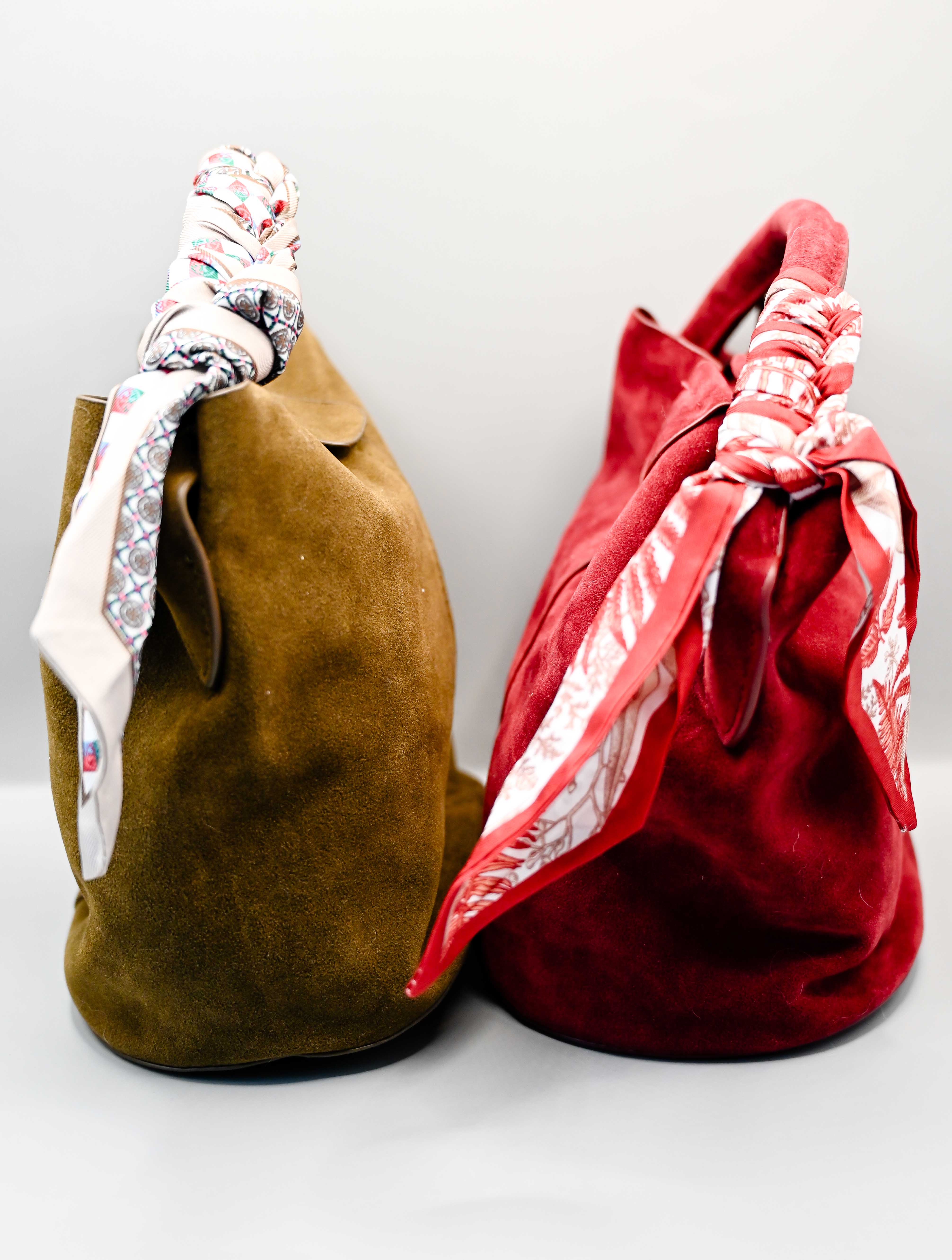 Small Suede Bucket Bag