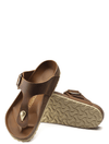 Side view of Birkenstock Gizeh Big Buckle in Cognac Oiled Leather