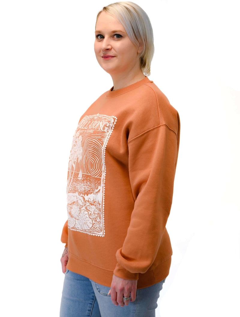 Billabong Paradise Is Here Sweatshirt in Toffee