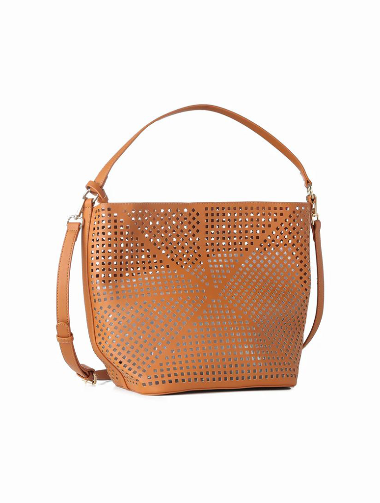 Haute Shore Celine Laser Cut Bucket Bag