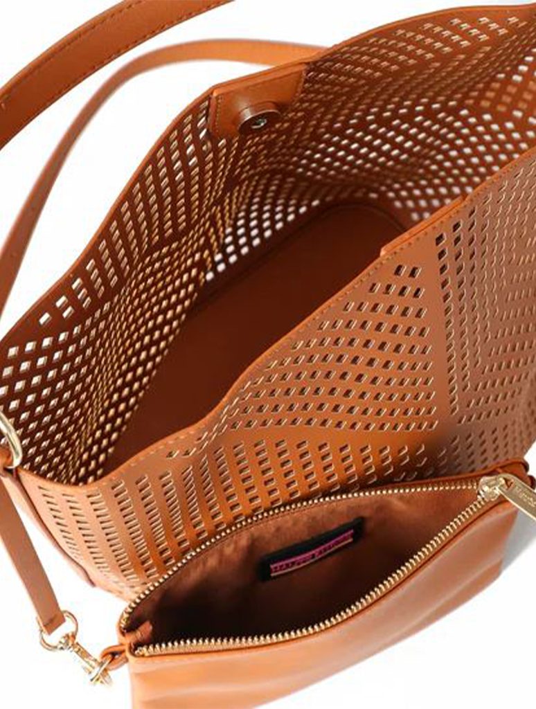 Haute Shore Celine Laser Cut Bucket Bag