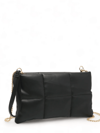 Quilted Clutch in Black