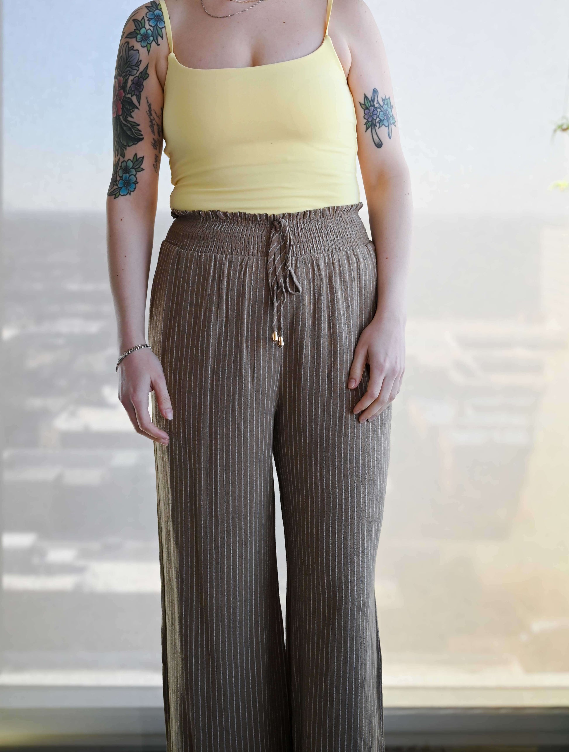 Striped Flowy Pants