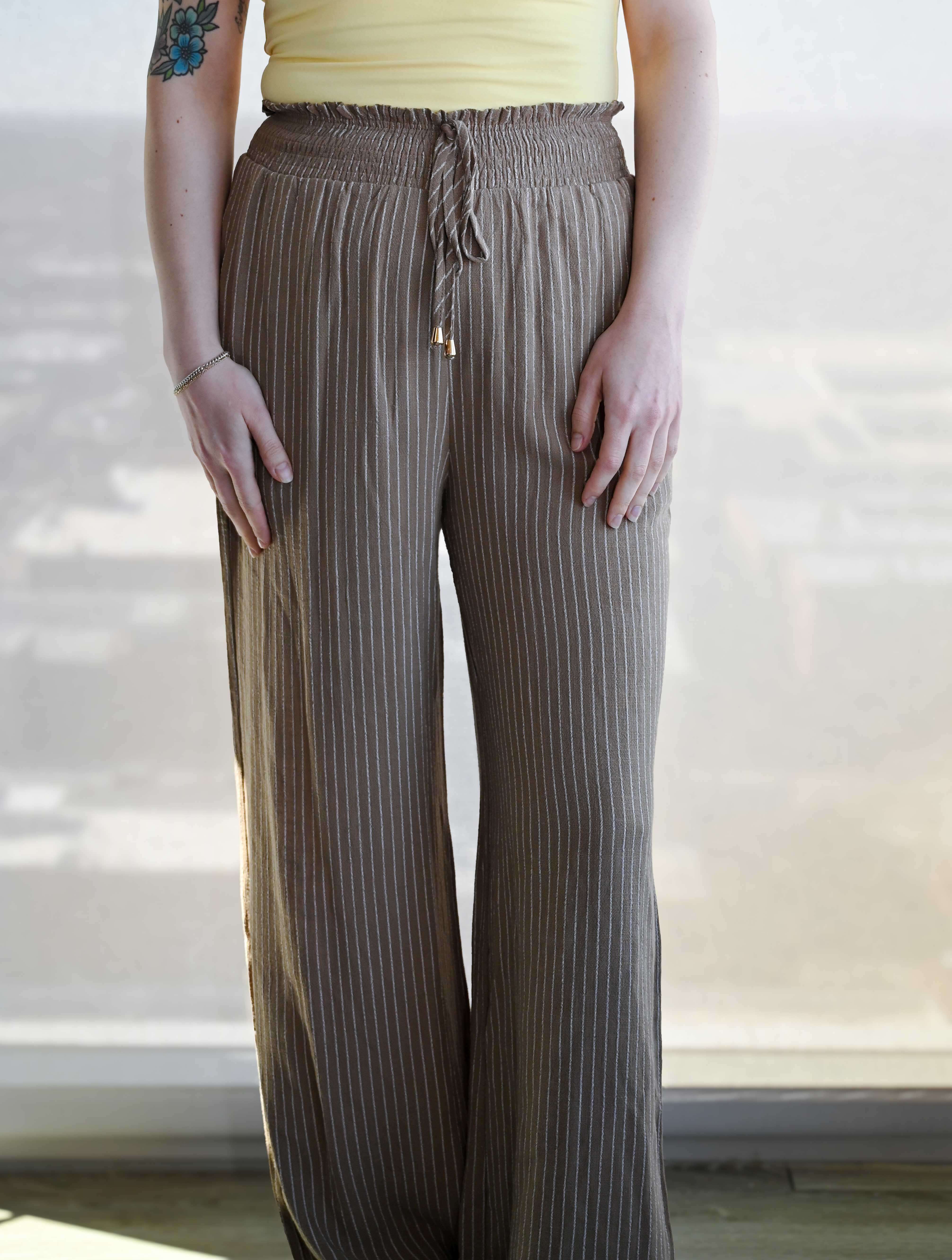Striped Flowy Pants