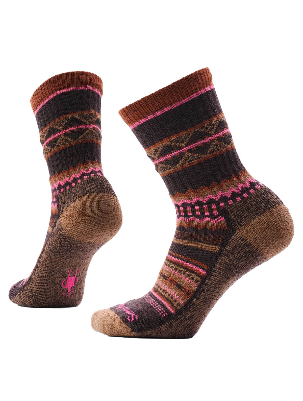 Everyday Snowed in Sweater Crew Socks in Chestnut