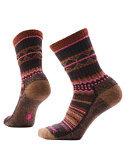 Everyday Snowed in Sweater Crew Socks in Chestnut