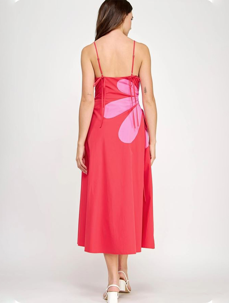 Sleeveless Side Cut-Out Long Dress