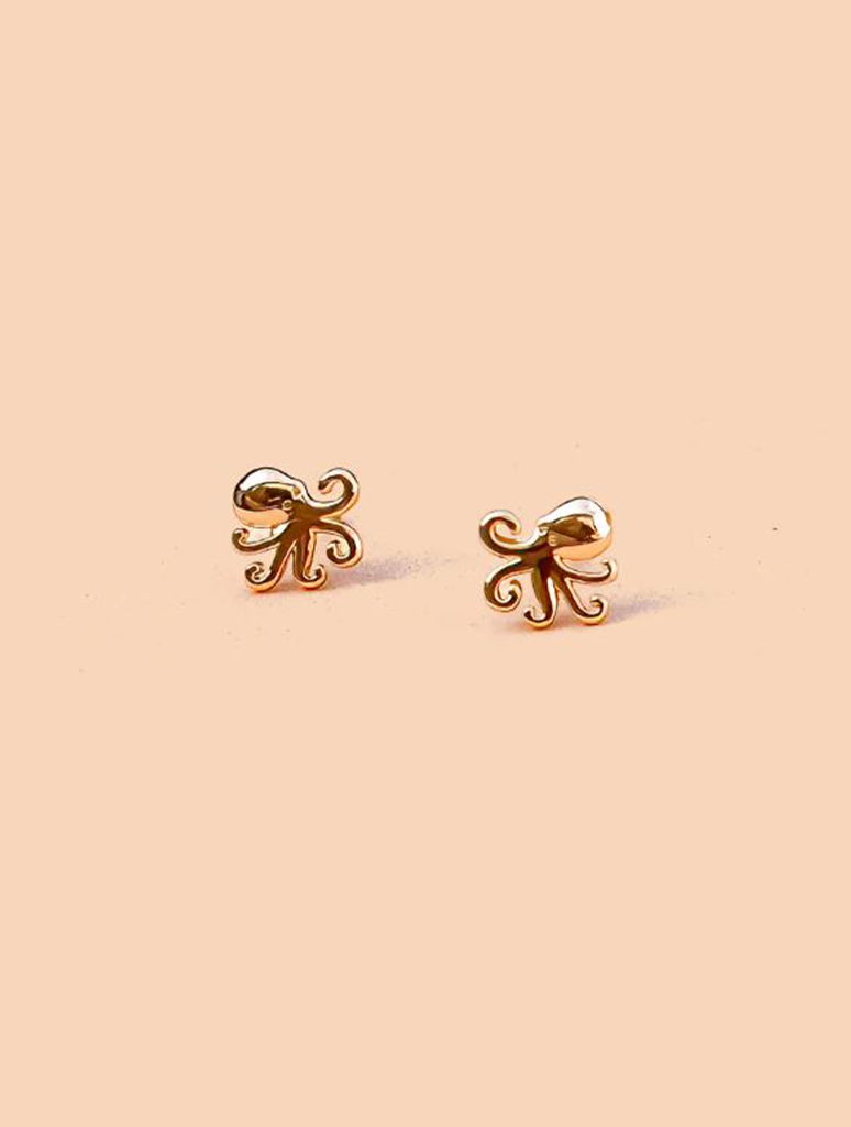Octopus Stud Earrings
