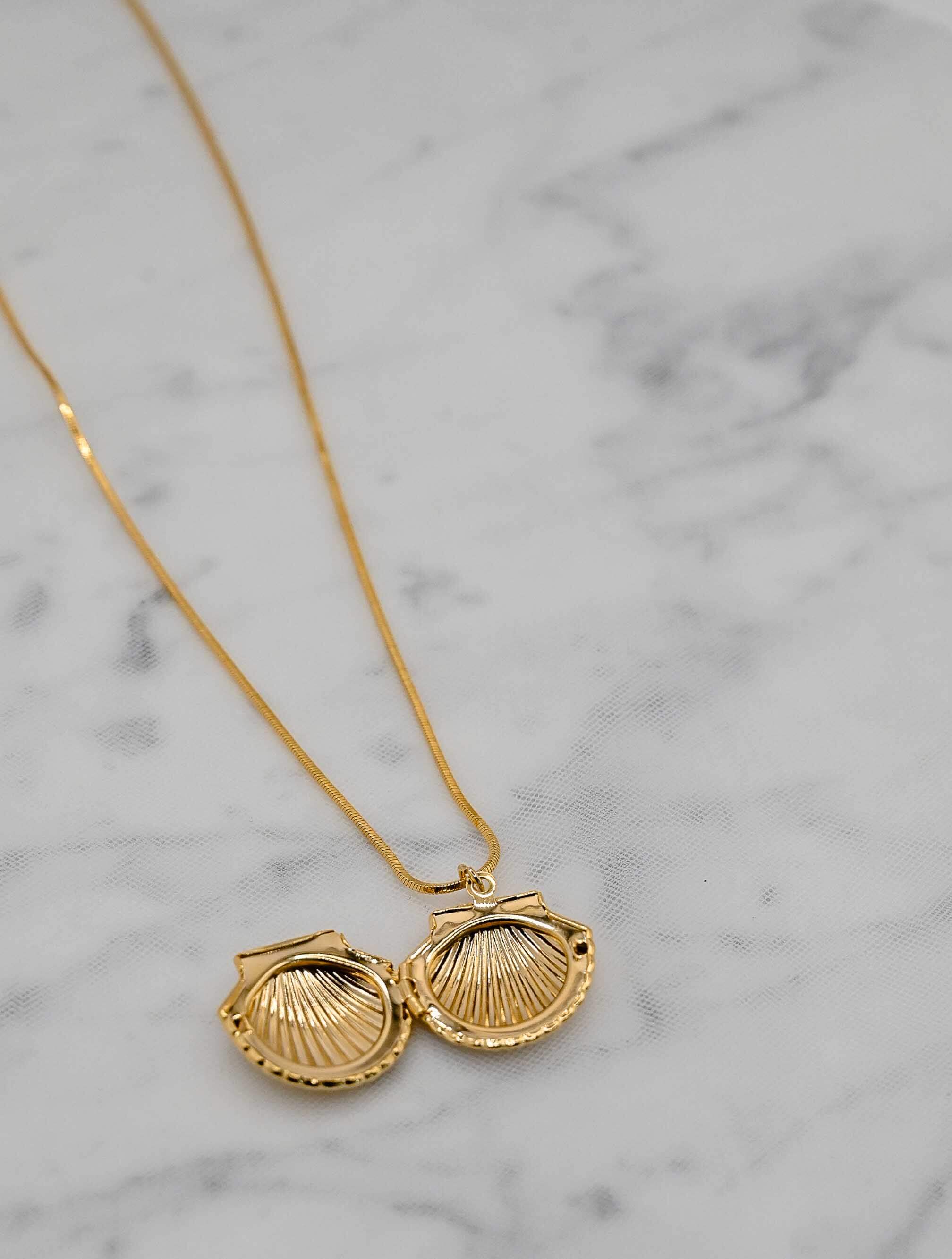 Textured Bold Shell Necklace