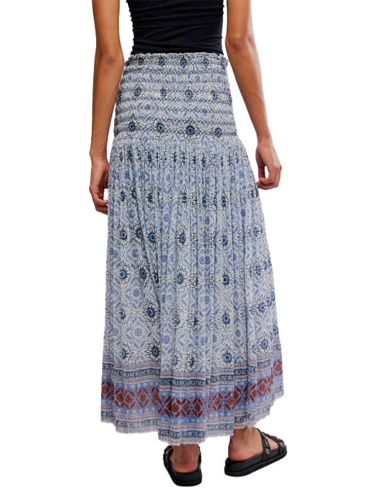 Free People Ravenna Printed Maxi Skirt