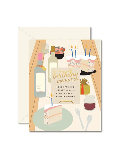 Birthday Tablescape Card