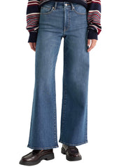 Good American Good Waist Palazzo Ankle Jeans