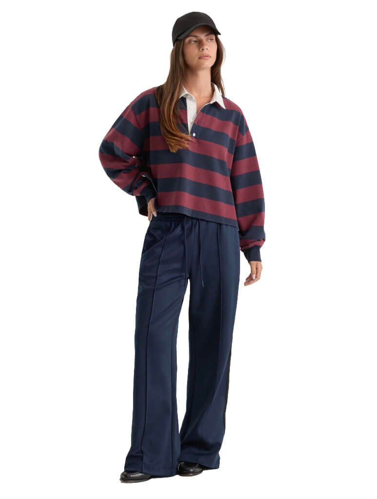 Good American The Cropped Rugby Polo