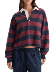Good American The Cropped Rugby Polo