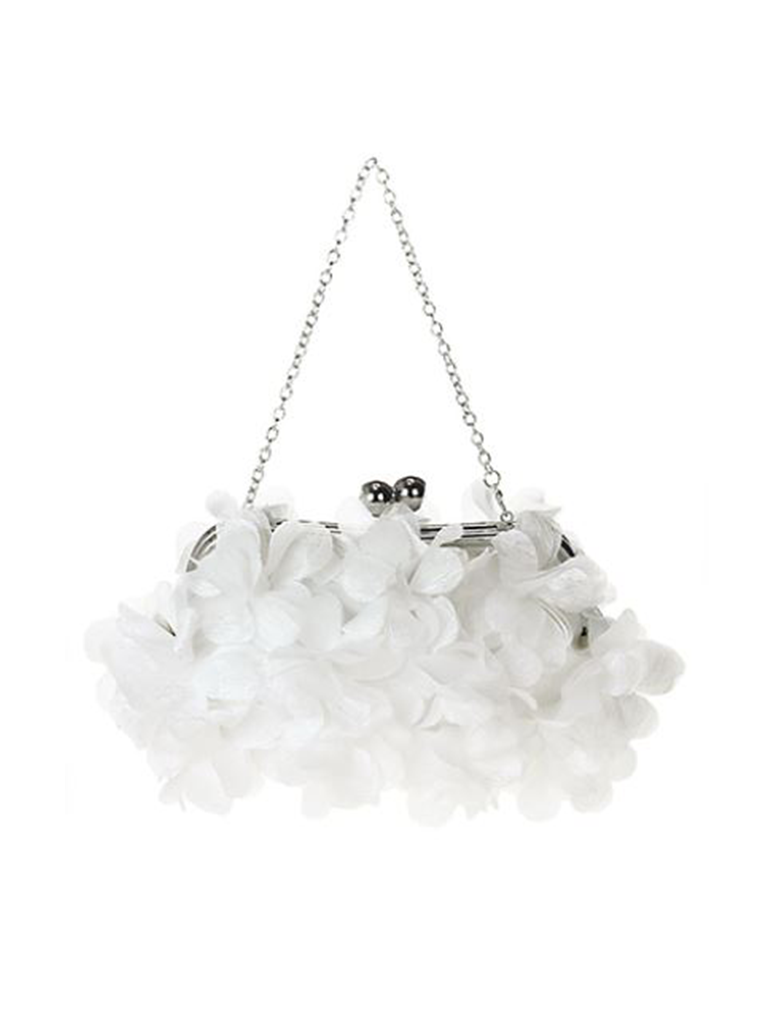 Chiffon Flower Clutch