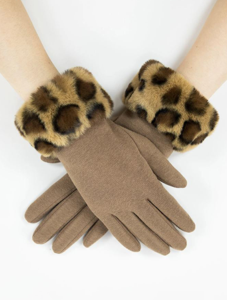 Faux Fur Cuff Gloves