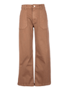 Kut From The Kloth Meg Wide Leg Pork Chop Pant in Mocha