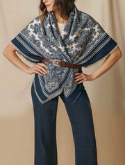 Print Scarf with Fringe (Final Sale)