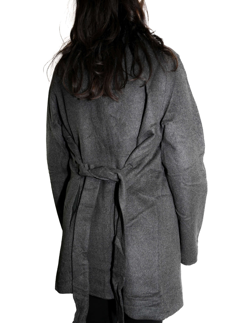 Heathered Cozy Wrap Coat