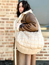 Large Quilted Bag in Beige