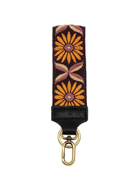 Embroidered Wristlet Keychain