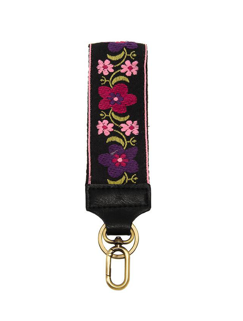 Embroidered Wristlet Keychain