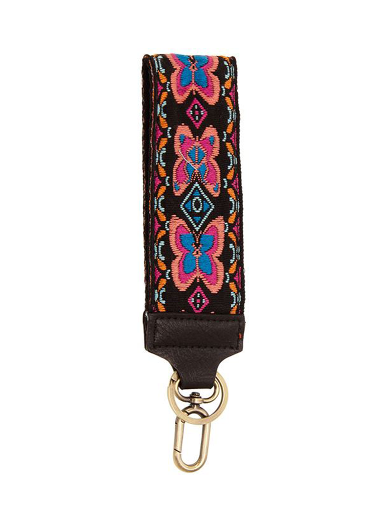 Embroidered Wristlet Keychain