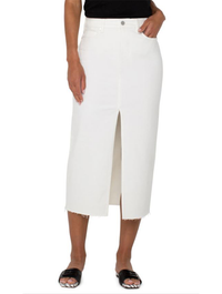 Liverpool 5 Pocket Front Slit Maxi Skirt