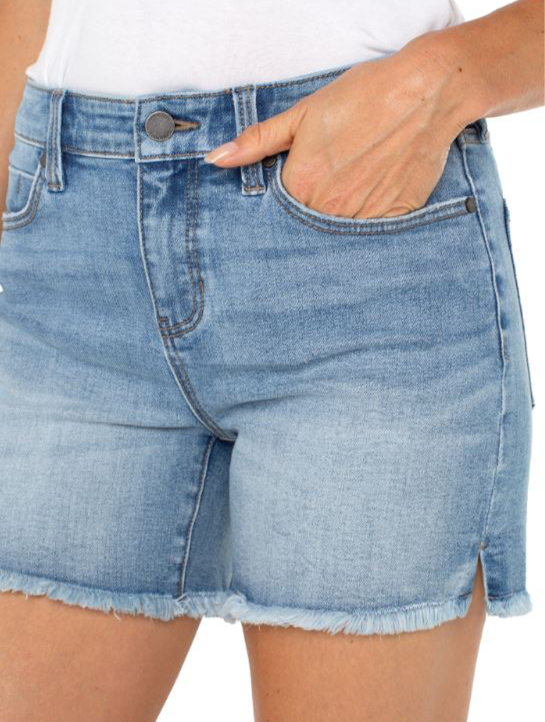 Liverpool Vickie Fray Hem Short