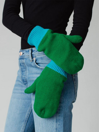 Color-Block Knit Mittens