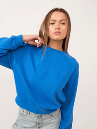 Basic Rib Comfort Sweatshirt in Blue