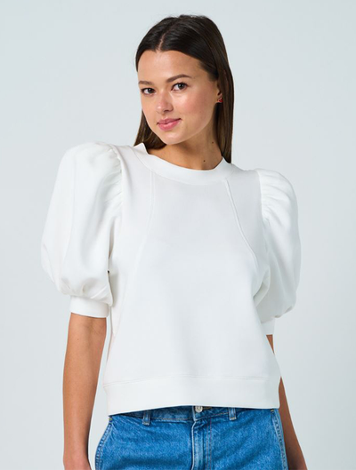 Puff Sleeve Knit Top