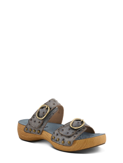 L'Artiste By Spring Step Nostalgish Leather Slide Sandal