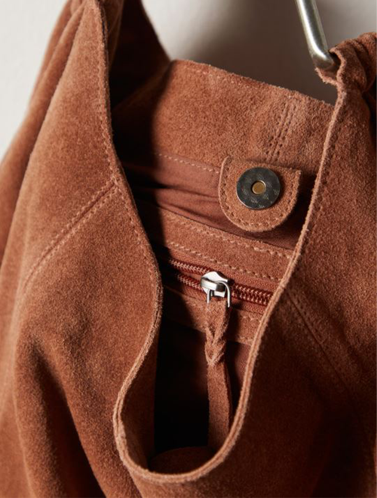 Free People Bobbi Slouch Suede Tote