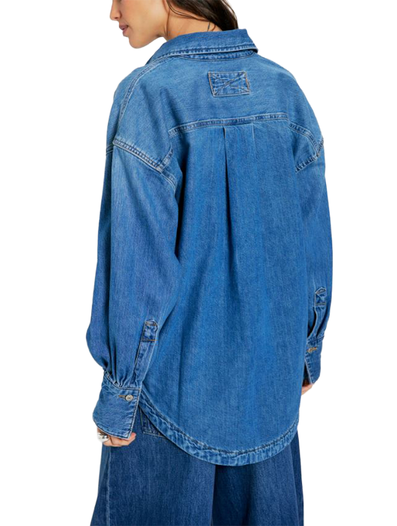 Free People Ashley Denim Shirt