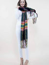 Vibrant Colorful Plaid Scarf