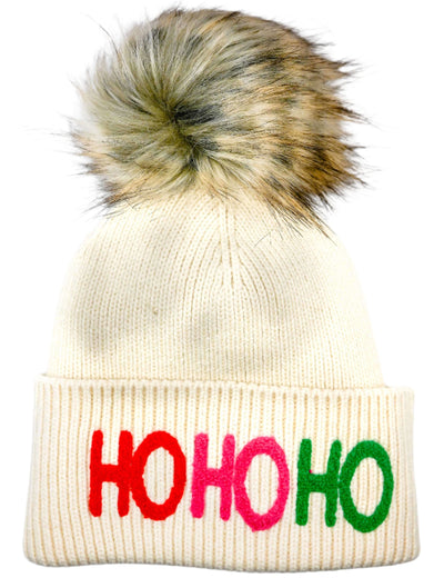 'Ho Ho Ho' Knit Pom Hat