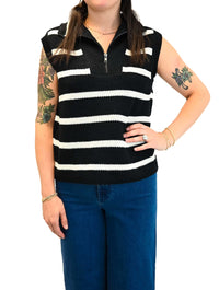 Danae Stripe Sleeveless Pullover